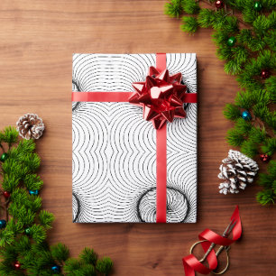 Abstract Optical Spiral Wave Pattern Wrapping Paper
