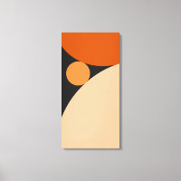 Abstract Orange and Peach Circles