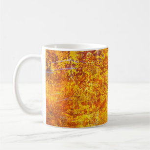 Abstract orange background texture concrete wall, coffee mug