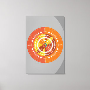 ABSTRACT ORANGE CANVAS PRINT