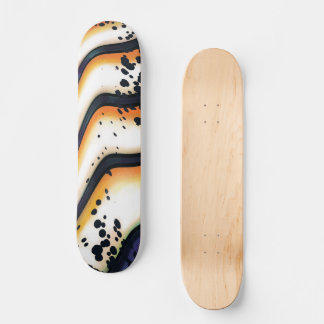 Abstract Orange Flow – Modern Bold Graphic Skateboard