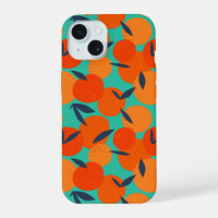 Abstract Orange Fruit Pattern