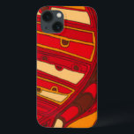 Abstract Orange Panels iPhone 13 Case<br><div class="desc">A surrealist dream,  these brightly coloured abstract orange panels look like melted wax flowing through a canvas. A Jennifer Goldberger creation,  this work is amazing in its imaginative use of colour and lines. Order yours today!</div>