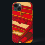 Abstract Orange Panels iPhone 13 Case<br><div class="desc">A surrealist dream,  these brightly coloured abstract orange panels look like melted wax flowing through a canvas. A Jennifer Goldberger creation,  this work is amazing in its imaginative use of colour and lines. Order yours today!</div>