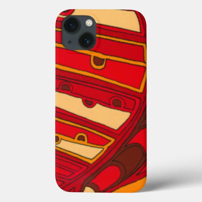 Abstract Orange Panels Case-Mate iPhone Case (Back)