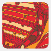 Abstract Orange Panels