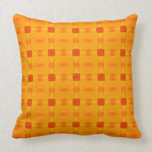 Abstract Orange Pattern Cushion