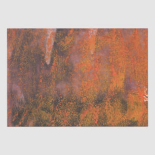 Abstract orange splashes tissue paper
