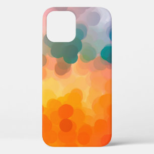 Abstract orange watercolor background. Illustratio iPhone 12 Case