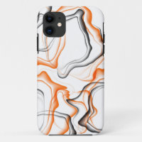 Abstract Orange Waves