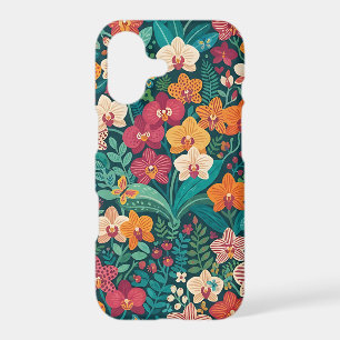 Abstract Orchids Butterflies iPhone Cases