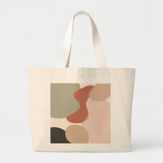 Abstract Organic Blob Art – Modern Minimal Large Tote Bag