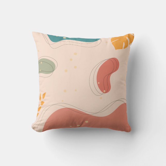Abstract organic pattern  cushion (Front)
