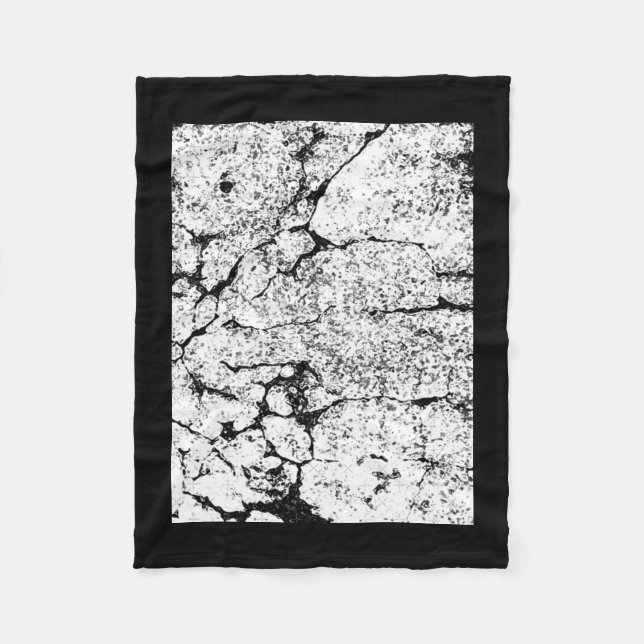 Abstract Organic Photography With Cracking Effects Fleece Blanket (Front)