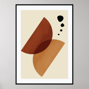 Abstract organic shape poster