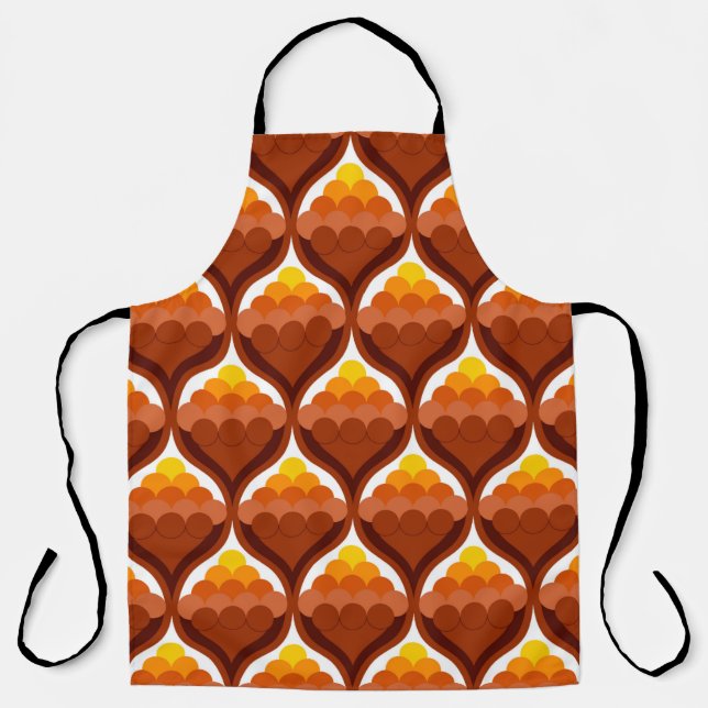 abstract organic shapes decorative victory pattern apron (Front)