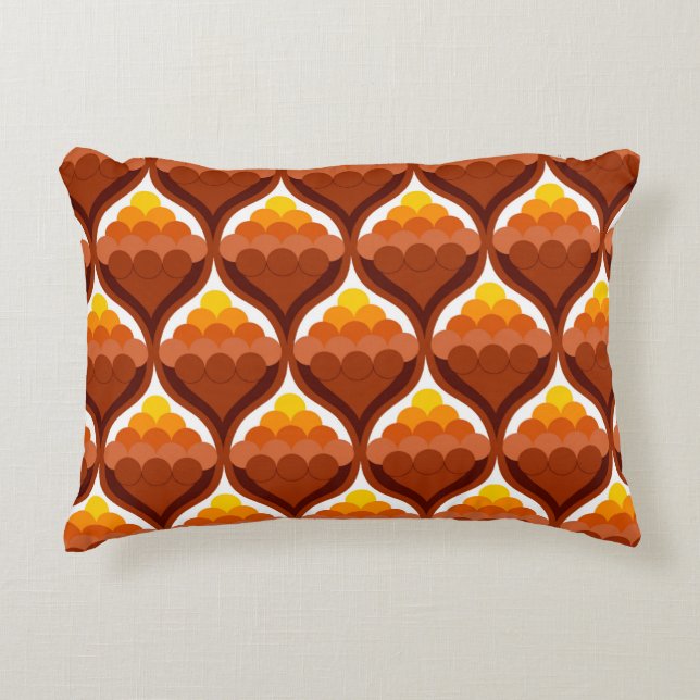abstract organic shapes decorative victory pattern cushion (Front)