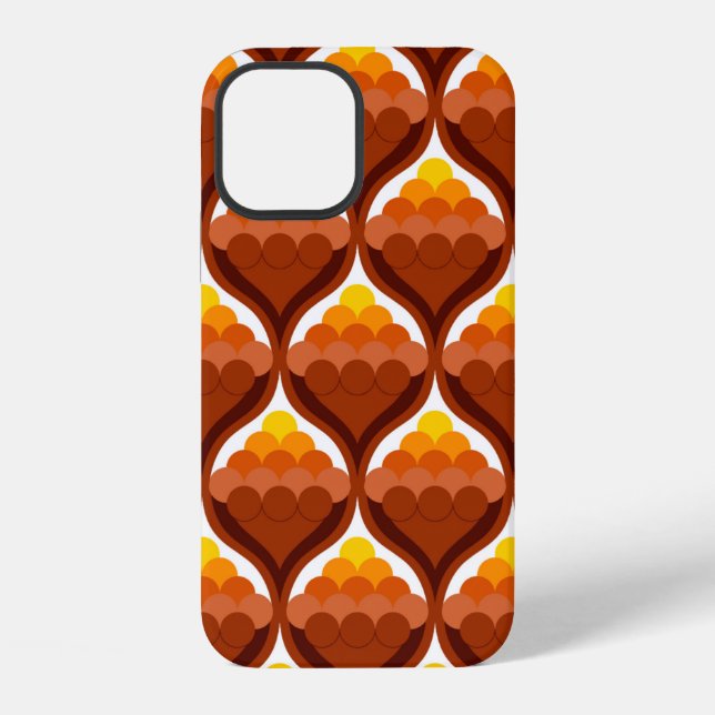 abstract organic shapes decorative victory pattern iPhone case (Back)