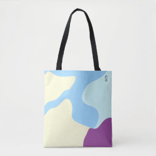 Abstract Organic Shapes Personalised Tote Bag