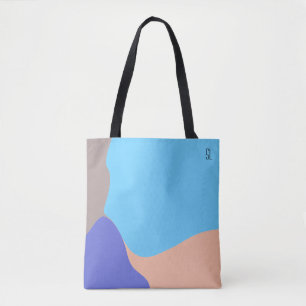 Abstract Organic Shapes Personalised Tote Bag