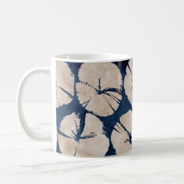 Abstract oriental floral motif. Seamless pattern.p Coffee Mug (Left)