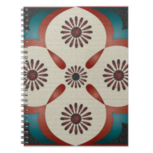 abstract ornamental illustration pattern backgroun notebook