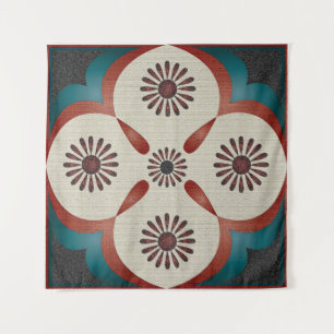 abstract ornamental illustration pattern backgroun tapestry