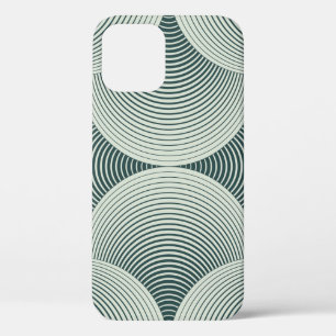 Abstract ornate geometric petals grid background.  iPhone 12 case