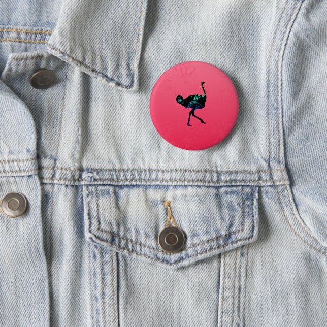 Abstract Ostrich Button (In Situ)