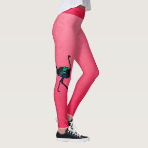 Abstract Ostrich Leggings
