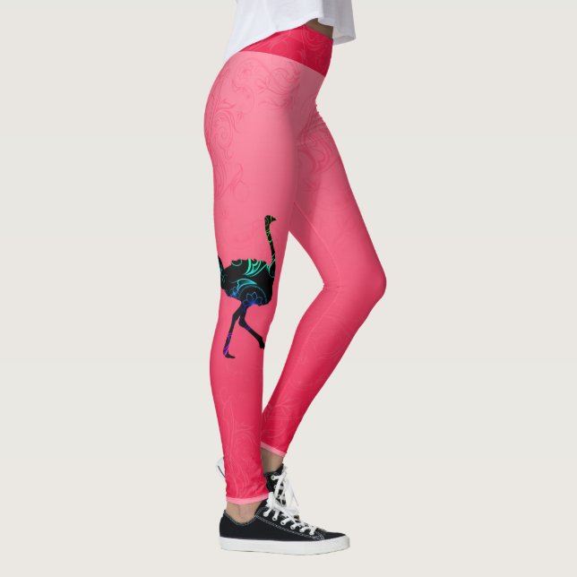 Abstract Ostrich Leggings (Right)
