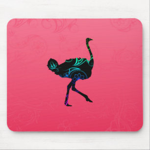 Abstract Ostrich Mousepad