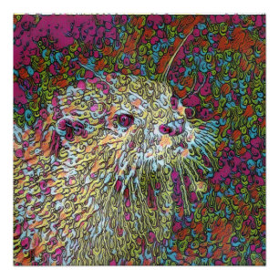 Abstract Otter Poster