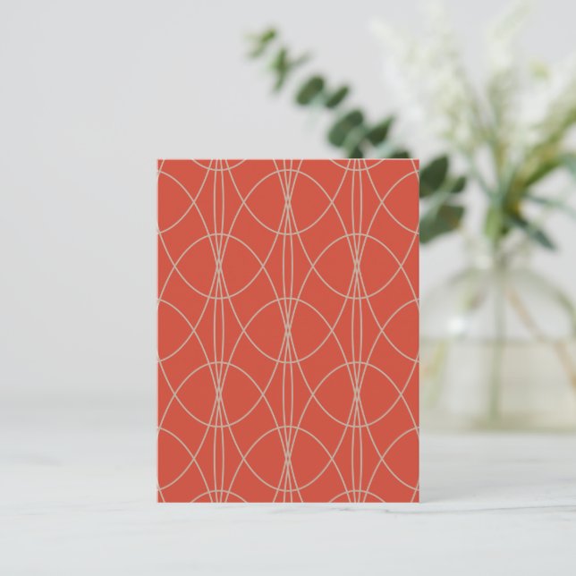 Abstract Oval Design Postcard (Standing Front)