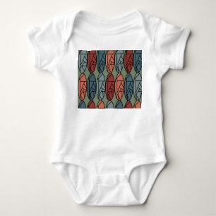 Abstract Ovals Baby Bodysuit