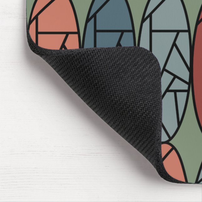 Abstract Ovals  Mouse Pad (Corner)