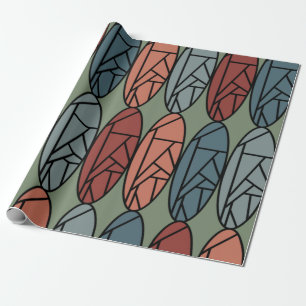 Abstract Ovals Wrapping Paper