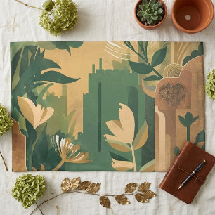 Abstract Overgrown Garden: Botanical  Pillowcase