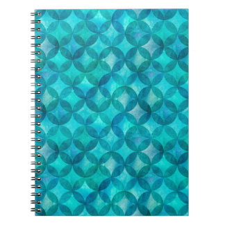 Abstract overlapping circles seamless pattern. Wat Notebook