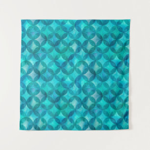 Abstract overlapping circles seamless pattern. Wat Tapestry