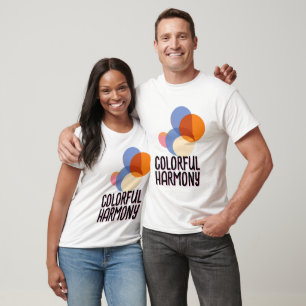 Abstract Overlapping Colour Circles T-Shirt
