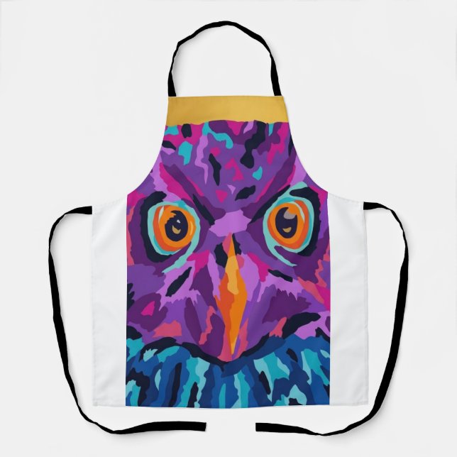Abstract owl  apron (Front)