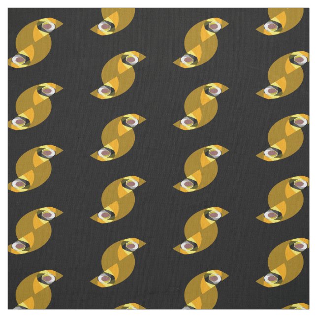 ABSTRACT OWL FABRIC (Swatch)