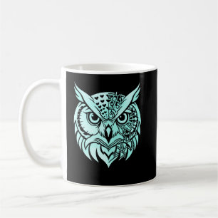Abstract Owl Identity – Symbolic Observer Modern  Coffee Mug