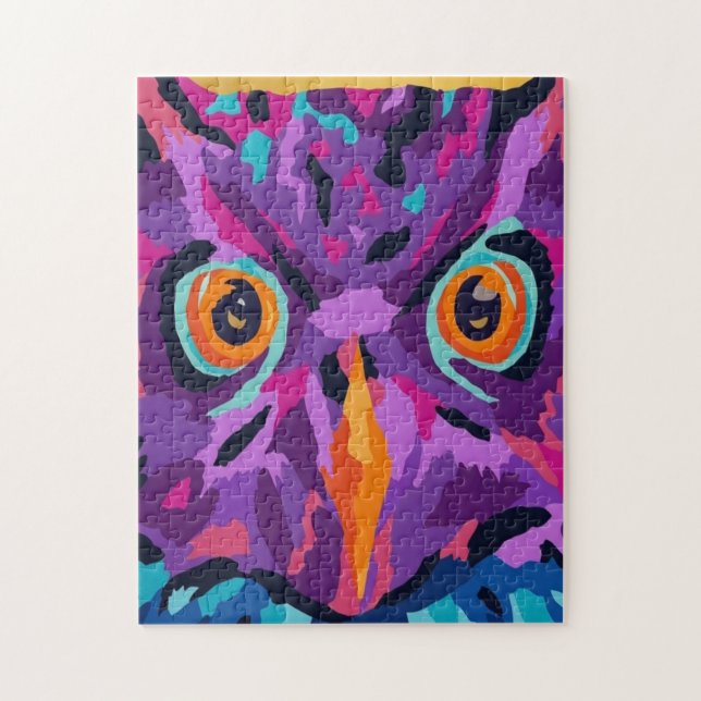 Abstract owl  jigsaw puzzle (Vertical)
