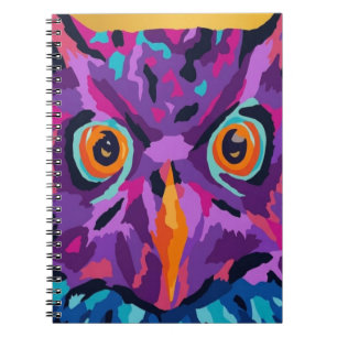 Abstract owl notebook