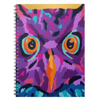 Abstract owl notebook