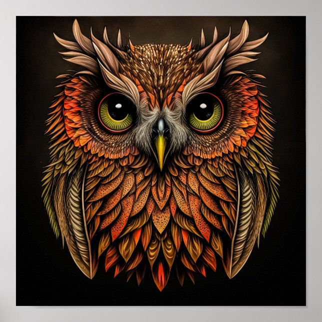 Abstract owl poster (Front)