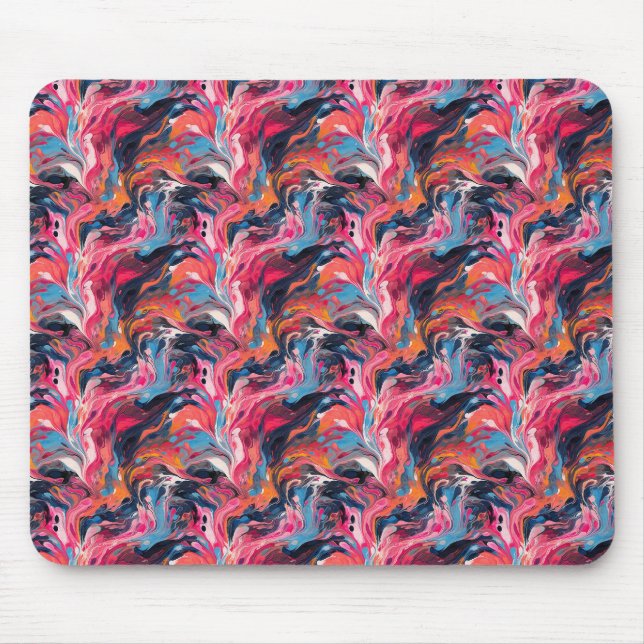 Abstract Paint 01 Mouse Pad (Front)