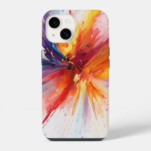 Abstract Paint Blast iPhone 14 Case